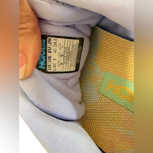 Hoka One Clifton 8 Running Shoe Women’s Baby Lavender/Smoke Green Sz9.5 - Picture 11 of 15